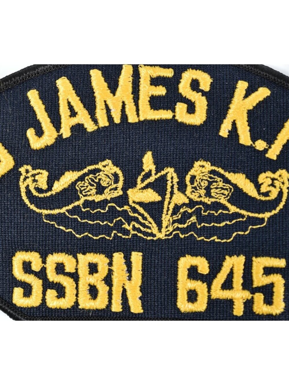 SSBN-645 USS James K. Polk U.S Navy 1965 Benjamin F. Submarine 5" Cap Hat Patch - Picture 2 of 3